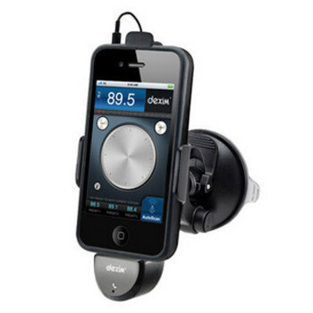 德鑫明 dexim DCA234 iPhone4 3G/S AUX车载 车充 导航支架 FM发射器 带免费APP