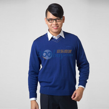 圣得西毛衫 蓝色 视觉冲击力强 后背棋盘格2840545044 蓝色 180/96(XL)