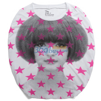 Giordano佐丹奴 T恤 女时尚动感波普印花Big Tee 01391066 白色 S