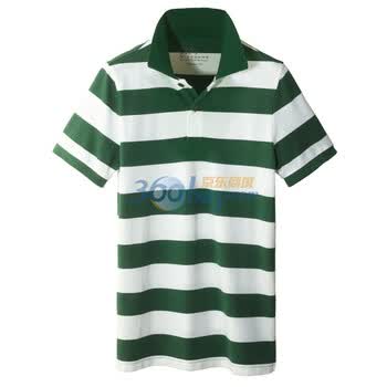 Giordano佐丹奴 Polo 男撞色自由间修身珠地Polo 01011008 军绿色 XL