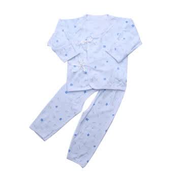 婴之谷2011秋季新品 宝贝卡通合同套（开档裤）T6538 浅黄色 59码