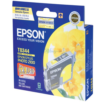 爱普生（Epson）T0344黄色墨盒 C13T034480BD（适用Photo2100 ）