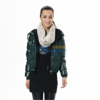 波司登 2011新款 羽绒服 女针织帽短面包 BR2208A 绿色 185/104A(XXXL)