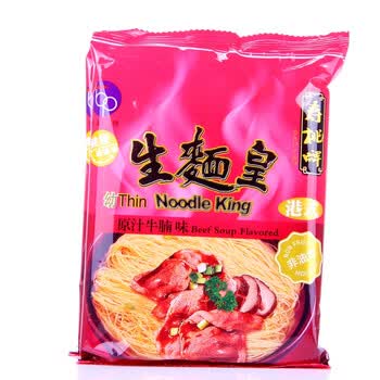 香港名牌 寿桃牌生面王原汁牛腩味幼条 24袋x70g