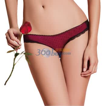 OLENO奥丽侬 女士性感时尚低腰三角裤 OK3403 洋红 (品红 玫瑰红) L