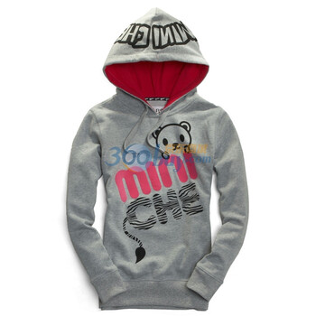 Giordano佐丹奴BSX 外套 女MINI CHE小宠物连帽卫衣 04381521 灰色 XL