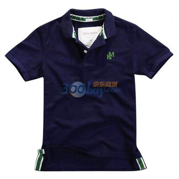 【FEEL MIND】欧美经典翻领男士Polo 12—10501深兰 深蓝色 L