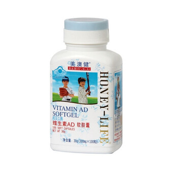 美澳健　维生素AD软胶囊　保护视力，促进钙吸收　0.3g×100粒