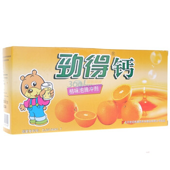 劲得钙桔味泡腾冲剂超值装2.2g×60袋