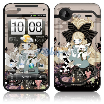 ideaSkin HTC Incredible S / G11 / 惊艳 / S710e 黑暗中的爱丽丝 外壳保护套皮贴膜 DAVC021876