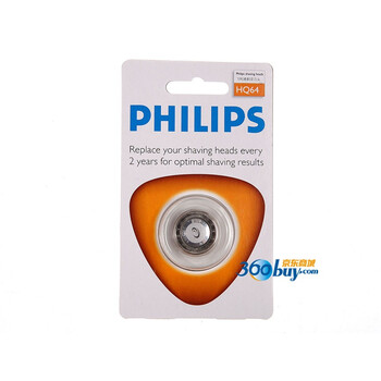 飞利浦（Philips）HQ64 剃须刀头（单头）荷兰进口 锋利耐用不伤皮肤 升级贴面网膜刀头 剃须平滑无痕