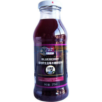 岭珍野生蓝莓木糖醇果汁 （270ml/瓶，10瓶/箱）