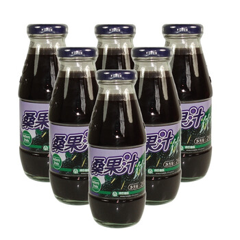 宝桑园桑果汁 55%清爽型 桑葚果汁260ml*6瓶