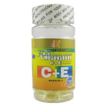 康纽莱天然维生素C+E胶囊100粒