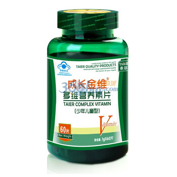 泰尔 TAIER 成长金维 多维营养素片（少年，儿童）1000mg X60片