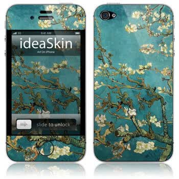 ideaskin 苹果apple iphone 4/4s 盛开的杏仁花 机身贴膜 手机贴纸 保护套 彩膜 皮肤 CJHC362023
