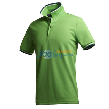 Giordano佐丹奴 Polo 男速干撞色边珠地修身Polo 01011111 绿色 S