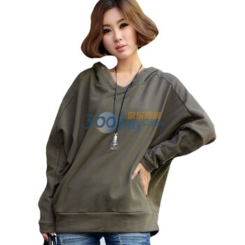 韩都衣舍 韩国卫衣秋装新款加厚宽松连帽女卫衣HH1216 咖啡色 均码