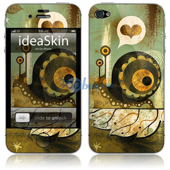 ideaSkin iPhone 4 迷恋蜗牛 手机外壳保护套皮贴膜 CJKC352119