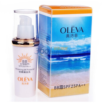 奥洛菲OLEVA 防晒嫩白乳SPF25PA++（BB霜）40g