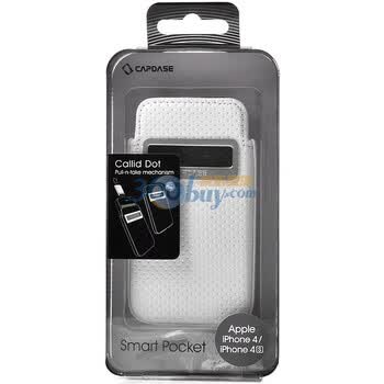 卡登仕（Capdase）iphone 4s来电显示皮套(白色) 手机保护套纯点系列 适用于iphone 4/iphone 4s