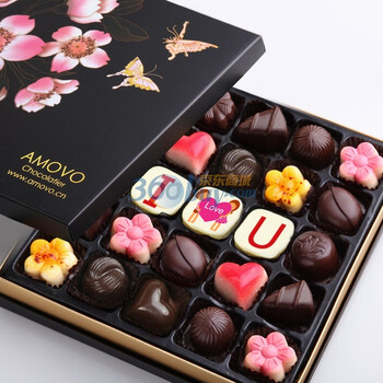 【AMOVO】魔吻巧克力新款礼盒花间蝶语Q4025