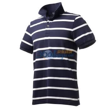 Giordano佐丹奴 Polo 男撞色自由间修身珠地Polo 01011008 藏蓝 L