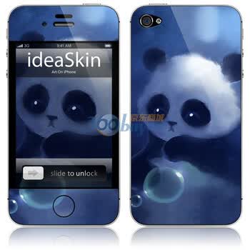 ideaSkin iPhone 4 熊猫 手机外壳保护套皮贴膜 CJKD032158