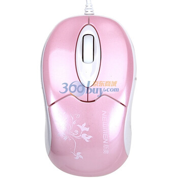 新贵（NEWMEN）乖乖豹520 MS-170OU 笔记本有线鼠标（华丽粉）