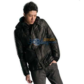 圣迪奥sdeerhe 男装 冬百搭有型经典黑防风棉服1472391 黑色 XXL
