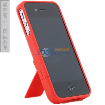 乐歌（Loctek）PHC410-RED iphone4/4s支架保护背壳 红色（可更换手机中的SIM卡，适用于iphone4/iphone4s）
