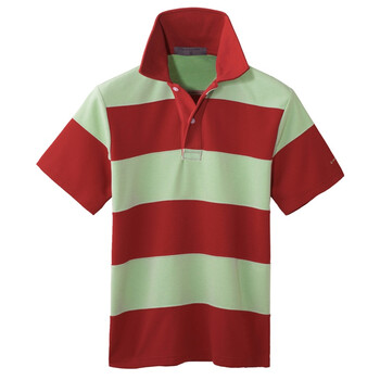 Giordano佐丹奴 Polo 男缤纷横间珠地Polo 01010096 大红 S