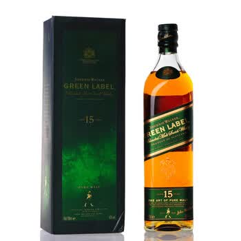 尊尼获加Johnnie Walker 15年 绿牌 威士忌 700ml