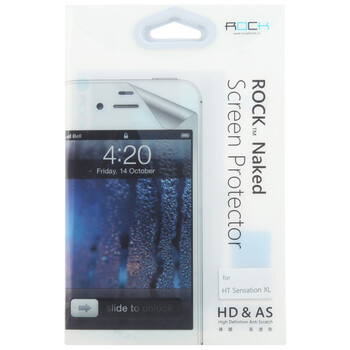 洛克（ROCK） HTC Runnymede Sensation XL X31 HD&AS 裸膜 防指纹 高透膜