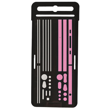 优胜仕（USAMS）苹果iPhone4s 双色边贴 手机保护贴（粉色边贴+白色小细边）适用于苹果iPhone4s