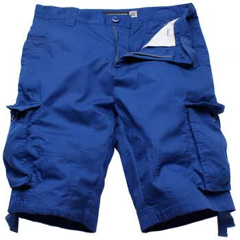 SPORTICA斯波帝卡男装工装风格纯棉男士休闲短裤412566 412629-31 蓝色 34