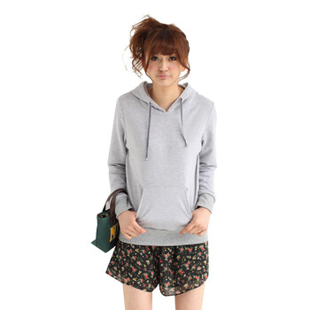 米娜 Mina collection 明星款素色帽衫 9A0308 灰色 L