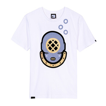 以纯 夏季新品 男装圆领T恤 32213215 白色 XXL