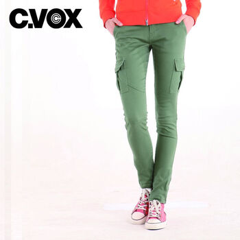 夕沃科思(CVOX)女式休闲 休闲长裤F1WA1CLN02军绿色 军绿色 L