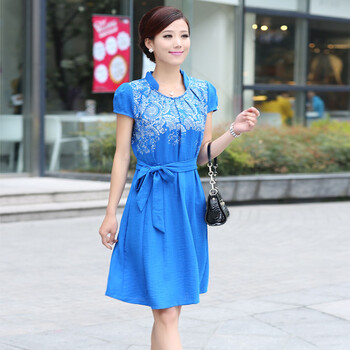 AVOXHTS 2014夏装新款经典印花款式短袖大