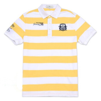 dancingwolves与狼共舞男装时尚休闲短袖男POLO衫21DW6512 606浅黄 185/100A