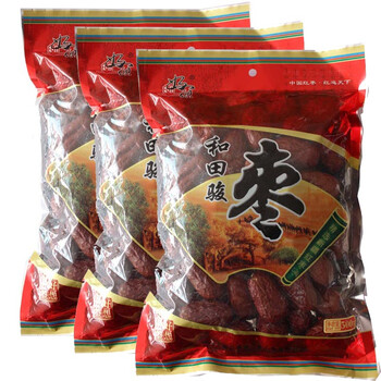 好想你新疆和田枣 好想你精选和田骏枣500g袋装x3