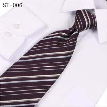 JASONVOGUE 100%真丝领带8.5CM 条纹桑蚕丝领带 礼盒装 SL-006