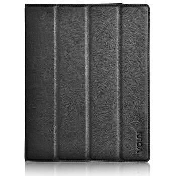 沃尤尼（VOUNI）IPAD智能四折带笔皮套 适用于IPAD2/IPAD3黑色