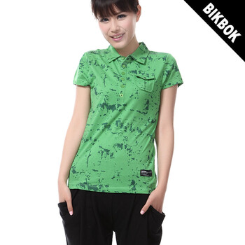 BIKBOK 比克波克 夏季新款女士休闲t恤11wf021 浅黄色 XL