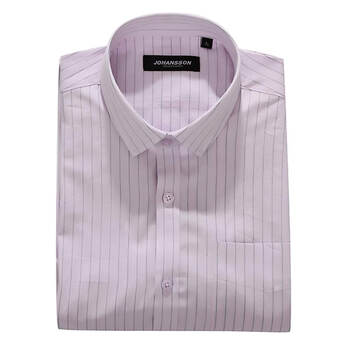 约翰逊JOHANSSON 2012新款男士全棉商务休闲长袖衬衫J12SS1011 粉色 XL