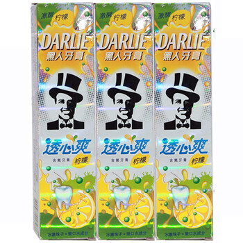 DARLIE 黑人透心爽柠檬牙膏120g*3支 加赠120g