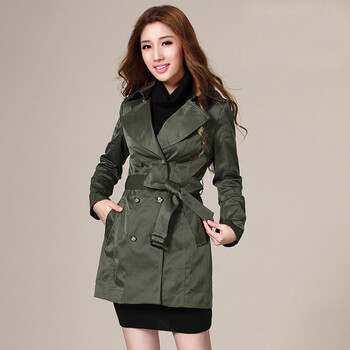 <em>粉蓝</em>2013<em>春季</em>新款<em>女装</em>外套 修身型翻领双排扣