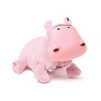 如比zoobies三合一毛绒玩具小号河马