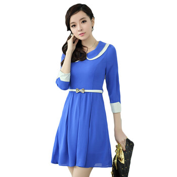 时尚有领坎袖连衣裙_styleberry_4359小组,时尚